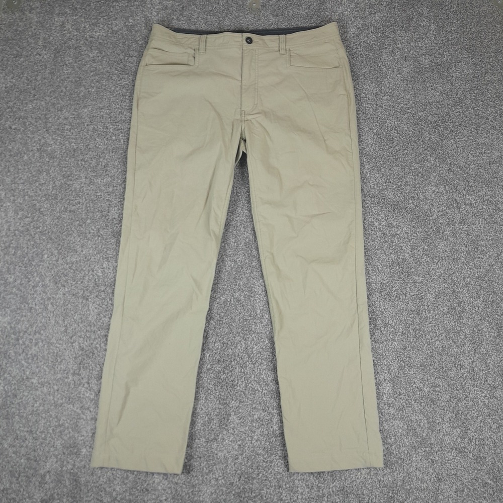 Western Rise Evolution Pant Mens 34 Tan Khaki 2-Way Stretch Travel Chino